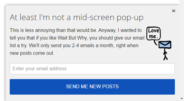 Nice popup from wait but why